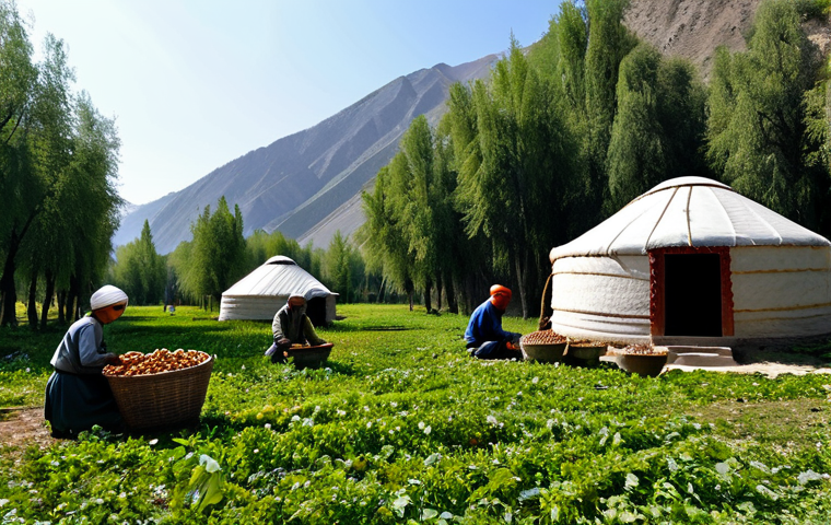 텐샨 산맥 하이킹 - Ala-Kul Lake Campsite**

"A scenic view of Ala-Kul Lake, Tian Shan, with a small campsite visible on...