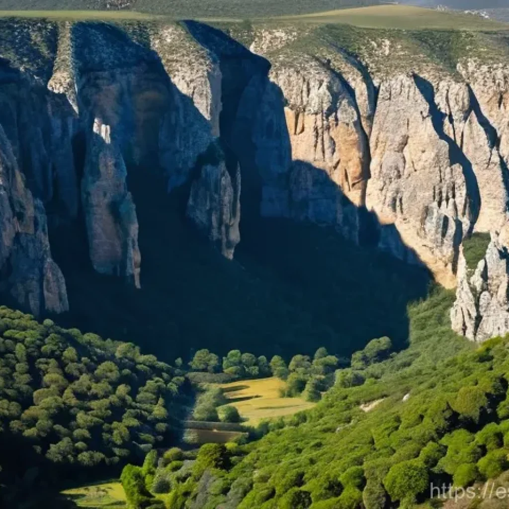 알라르차 협곡 여행 팁 - **Awe-Inspiring Canyon Vista with Soaring Vultures:**
    A breathtaking panoramic view of the majes...